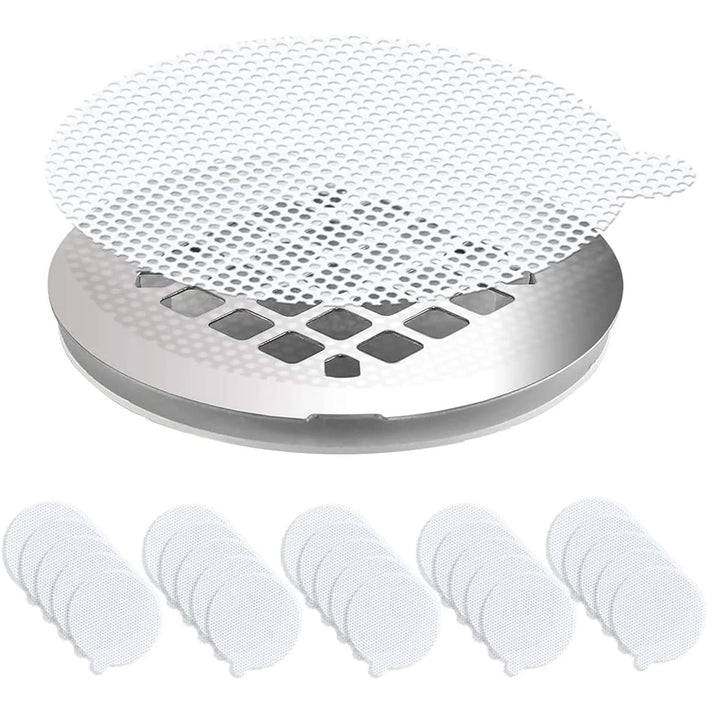 30 Pack Disposable Shower Drain Hair Catcher for Home Drain